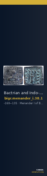 Bactrian and Indo-Greek Coinage Menander I 38.1 — CANOA