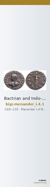 Bactrian and Indo-Greek Coinage Menander I 4.1 — CANOA