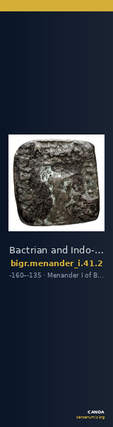 Bactrian and Indo-Greek Coinage Menander I 41.2 — CANOA