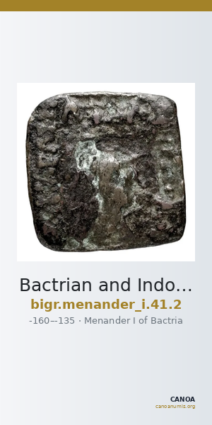 Bactrian and Indo-Greek Coinage Menander I 41.2 — CANOA