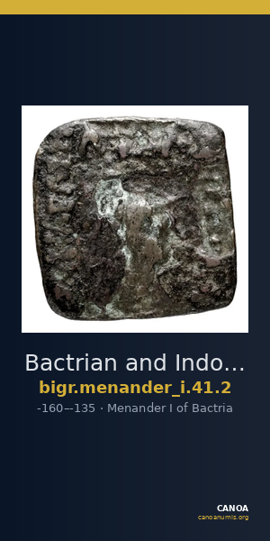 Bactrian and Indo-Greek Coinage Menander I 41.2 — CANOA