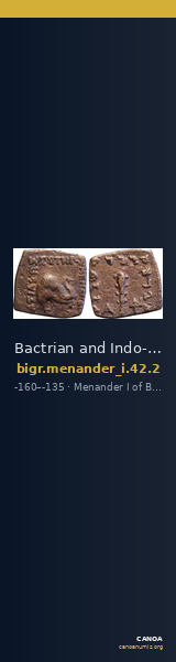 Bactrian and Indo-Greek Coinage Menander I 42.2 — CANOA