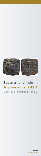 Bactrian and Indo-Greek Coinage Menander I 42.3 — CANOA
