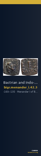 Bactrian and Indo-Greek Coinage Menander I 42.3 — CANOA