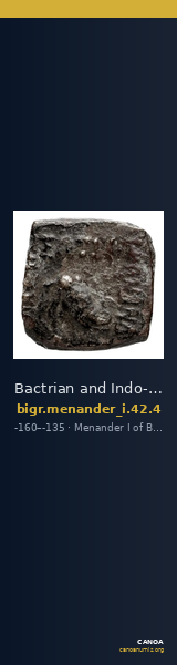 Bactrian and Indo-Greek Coinage Menander I 42.4 — CANOA