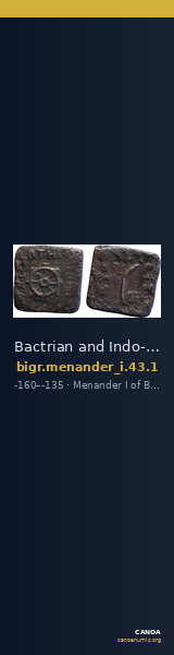 Bactrian and Indo-Greek Coinage Menander I 43.1 — CANOA