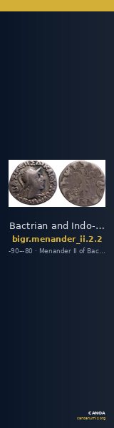 Bactrian and Indo-Greek Coinage Menander II 2.2 — CANOA