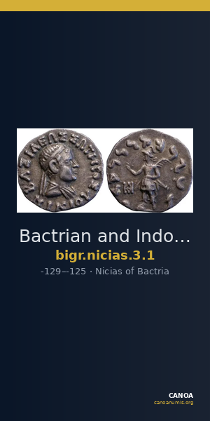 Bactrian and Indo-Greek Coinage Nicias 3.1 — CANOA