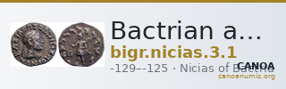 Bactrian and Indo-Greek Coinage Nicias 3.1 — CANOA