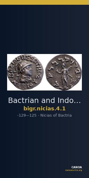 Bactrian and Indo-Greek Coinage Nicias 4.1 — CANOA