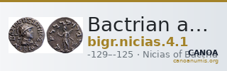 Bactrian and Indo-Greek Coinage Nicias 4.1 — CANOA