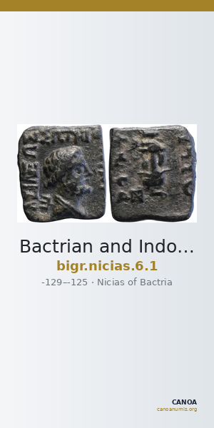 Bactrian and Indo-Greek Coinage Nicias 6.1 — CANOA