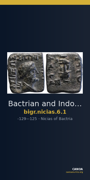 Bactrian and Indo-Greek Coinage Nicias 6.1 — CANOA