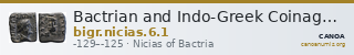 Bactrian and Indo-Greek Coinage Nicias 6.1 — CANOA