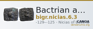 Bactrian and Indo-Greek Coinage Nicias 6.3 — CANOA