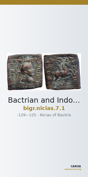 Bactrian and Indo-Greek Coinage Nicias 7.1 — CANOA