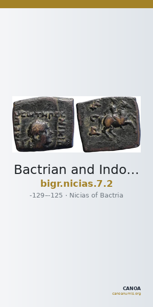 Bactrian and Indo-Greek Coinage Nicias 7.2 — CANOA
