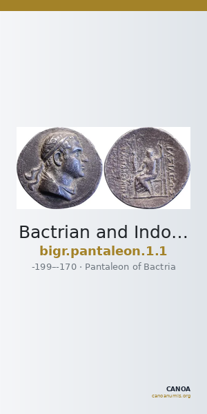 Bactrian and Indo-Greek Coinage Pantaleon 1.1 — CANOA