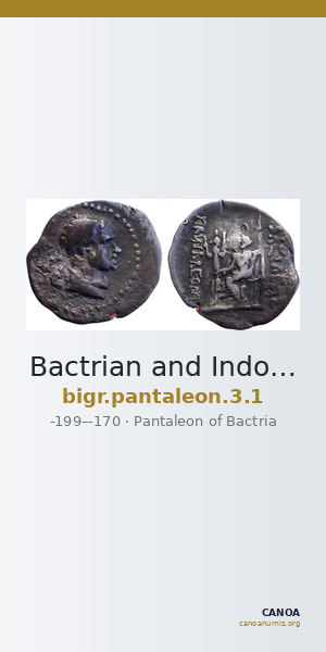 Bactrian and Indo-Greek Coinage Pantaleon 3.1 — CANOA