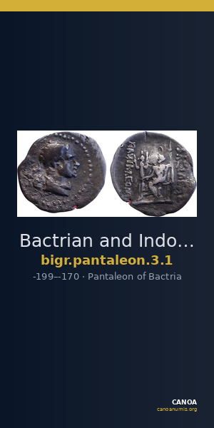 Bactrian and Indo-Greek Coinage Pantaleon 3.1 — CANOA
