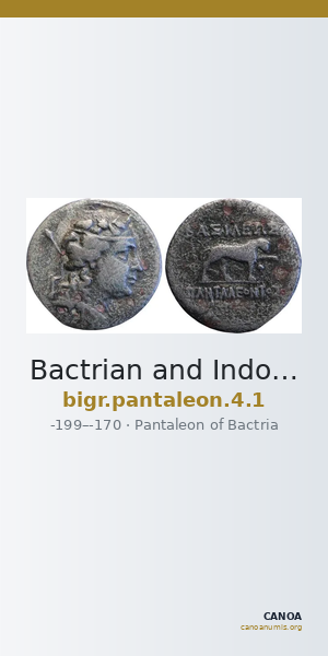 Bactrian and Indo-Greek Coinage Pantaleon 4.1 — CANOA
