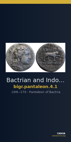 Bactrian and Indo-Greek Coinage Pantaleon 4.1 — CANOA