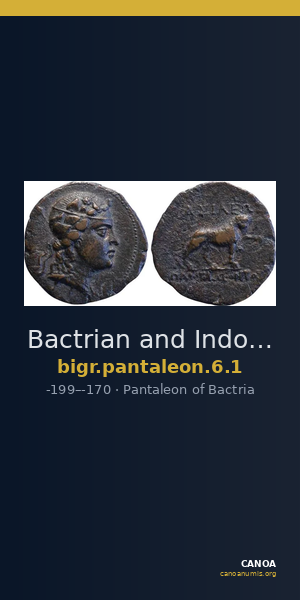 Bactrian and Indo-Greek Coinage Pantaleon 6.1 — CANOA