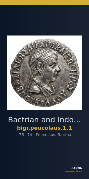 Bactrian and Indo-Greek Coinage Peucolaus 1.1 — CANOA