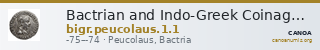 Bactrian and Indo-Greek Coinage Peucolaus 1.1 — CANOA