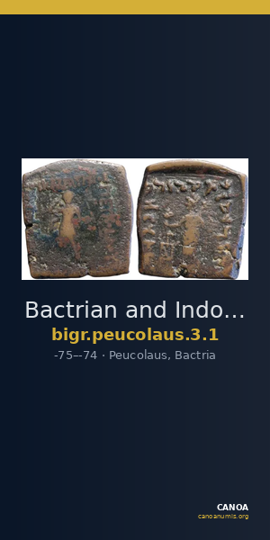 Bactrian and Indo-Greek Coinage Peucolaus 3.1 — CANOA