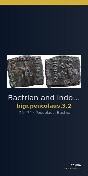 Bactrian and Indo-Greek Coinage Peucolaus 3.2 — CANOA