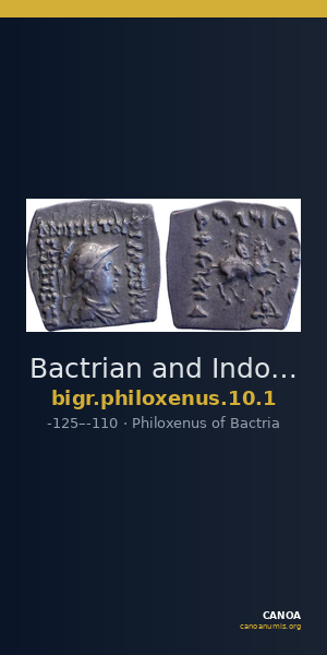 Bactrian and Indo-Greek Coinage Philoxenus 10.1 — CANOA