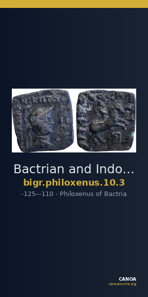 Bactrian and Indo-Greek Coinage Philoxenus 10.3 — CANOA