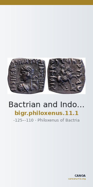 Bactrian and Indo-Greek Coinage Philoxenus 11.1 — CANOA