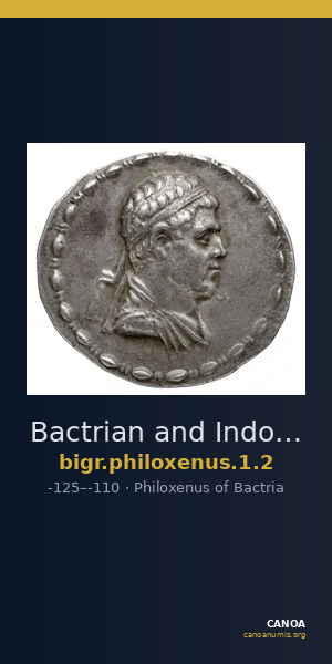 Bactrian and Indo-Greek Coinage Philoxenus 1.2 — CANOA