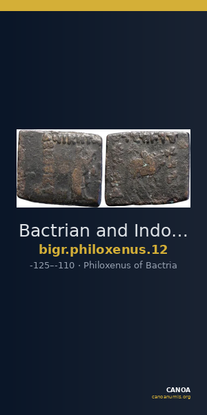 Bactrian and Indo-Greek Coinage Philoxenus 12 — CANOA