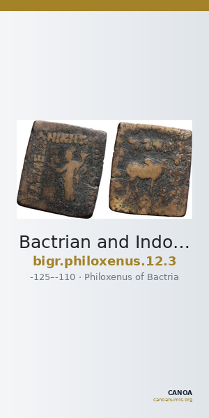 Bactrian and Indo-Greek Coinage Philoxenus 12.3 — CANOA