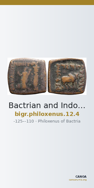 Bactrian and Indo-Greek Coinage Philoxenus 12.4 — CANOA