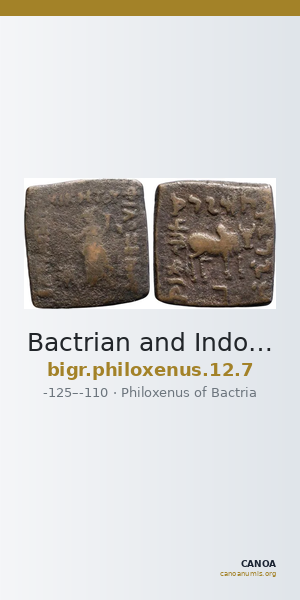 Bactrian and Indo-Greek Coinage Philoxenus 12.7 — CANOA
