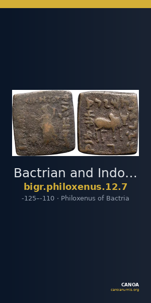 Bactrian and Indo-Greek Coinage Philoxenus 12.7 — CANOA