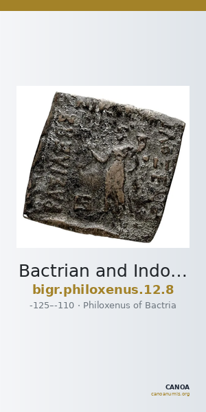 Bactrian and Indo-Greek Coinage Philoxenus 12.8 — CANOA