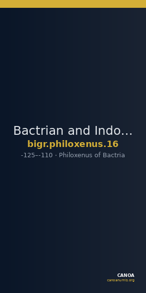 Bactrian and Indo-Greek Coinage Philoxenus 16 — CANOA