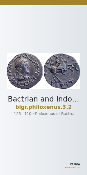 Bactrian and Indo-Greek Coinage Philoxenus 3.2 — CANOA