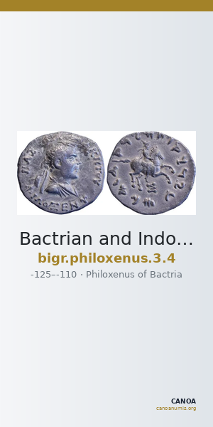 Bactrian and Indo-Greek Coinage Philoxenus 3.4 — CANOA