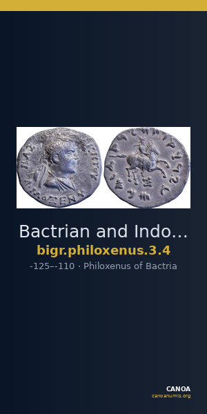 Bactrian and Indo-Greek Coinage Philoxenus 3.4 — CANOA