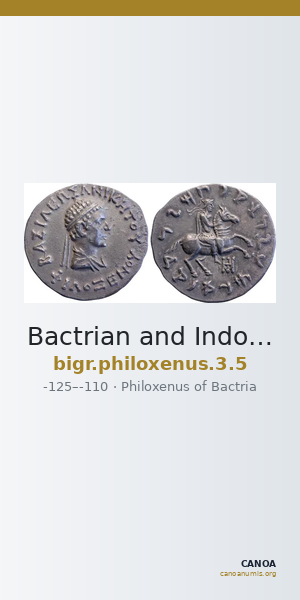 Bactrian and Indo-Greek Coinage Philoxenus 3.5 — CANOA