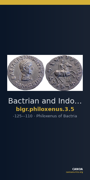 Bactrian and Indo-Greek Coinage Philoxenus 3.5 — CANOA