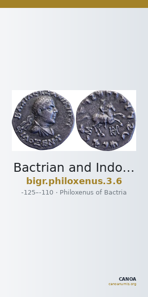 Bactrian and Indo-Greek Coinage Philoxenus 3.6 — CANOA