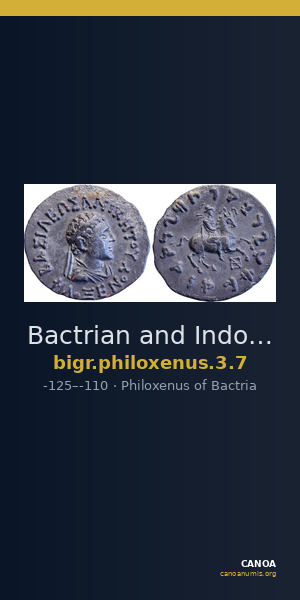 Bactrian and Indo-Greek Coinage Philoxenus 3.7 — CANOA