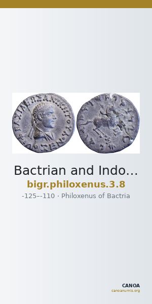 Bactrian and Indo-Greek Coinage Philoxenus 3.8 — CANOA